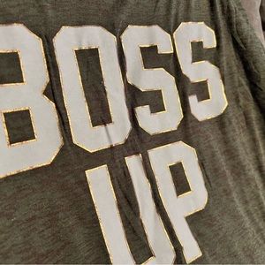 Torrid “BOSS UP” women’s plus size 2 army green tank
